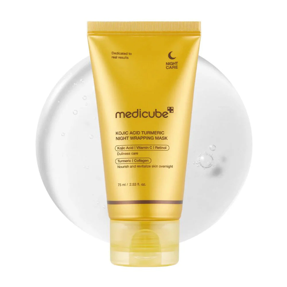 MEDICUBE - KOJIC ACID TURMERIC NIGHT WRAPPING MASK - 75ML